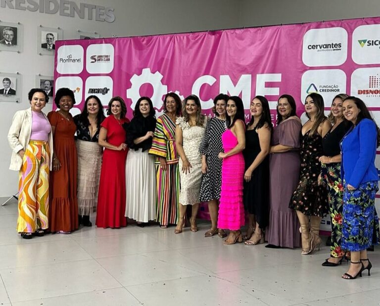 Jacyara Ferreira com as diretoras da CME